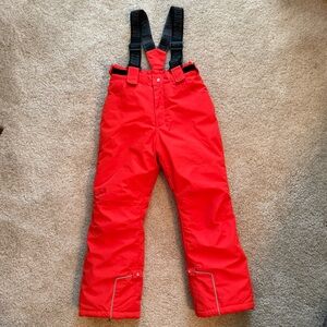 Red Kids Snow Pants